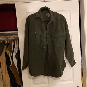 Forest green flannel moose creek